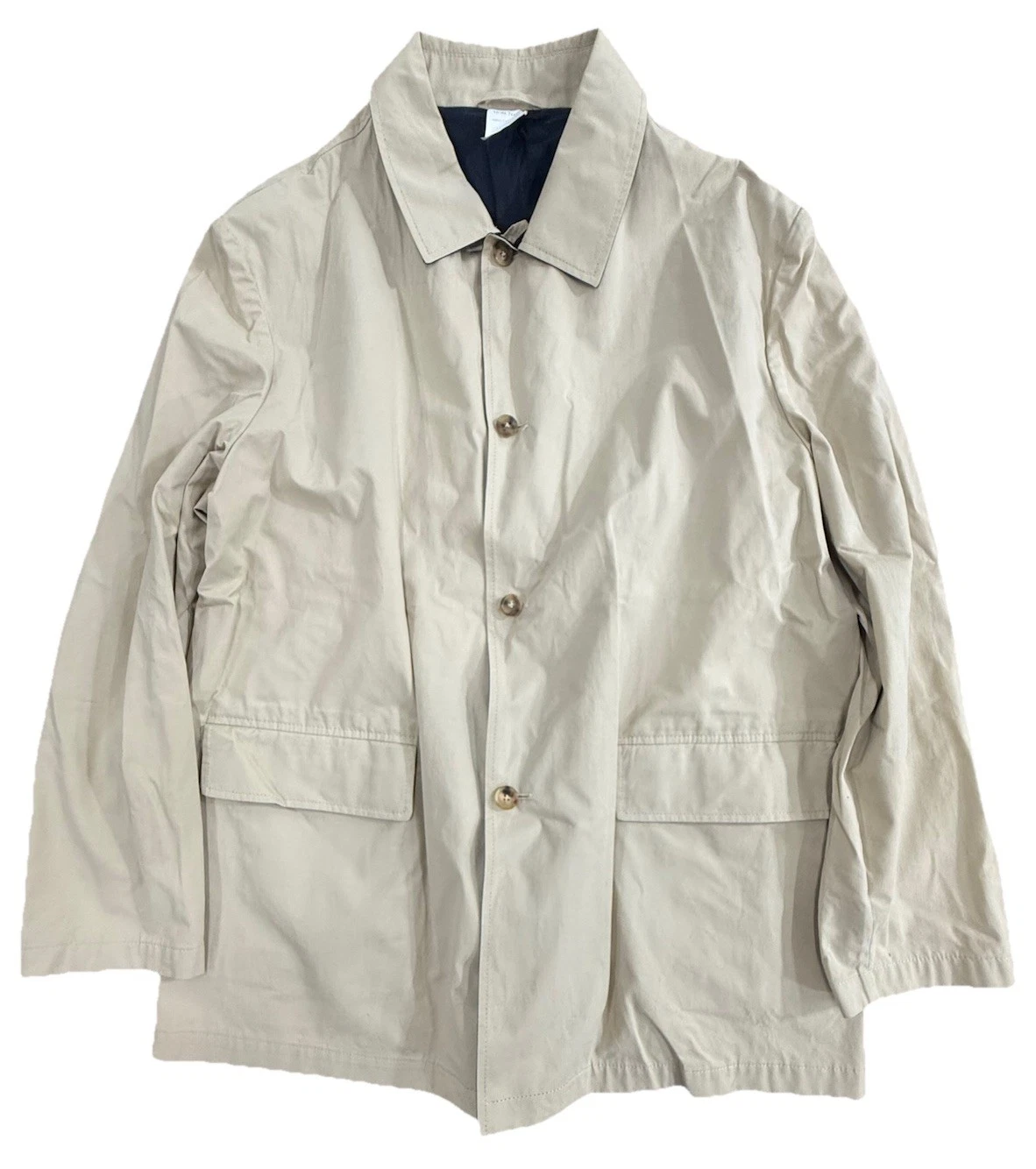 Piana Storm System Jacket Mens 52 Beige Cotton Made In Italy Borrelli Napoli