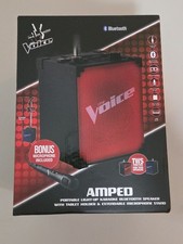 The Voice: Amped Portable Light-up Karaoke Bluetooth Speaker New 