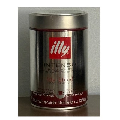 Illy Premium Intenso Bold Roast Ground Coffee 8.8 oz 100% Arabica Factory Sealed