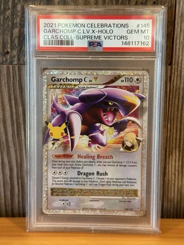 POKEMON 2021 Celebrations Classic Coll GARCHOMP C LV X Holo #145 PSA 10 Gem Mint