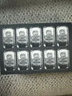 10X Germania Mint Premium Cast Bars 1 oz Silver .9999  each one is sealed.