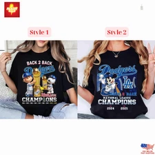 Los Angeles Back 2 Back Champions T-Shirt 2025 World Series Victory Tee Unisex