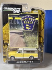 Greenlight 1:64 Chevrolet C-10 Pickup Yellow With Camper Shell