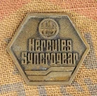 US Motors Hercules Syncrogear Brass Nameplate Sign Vtg Logo Engine Industrial