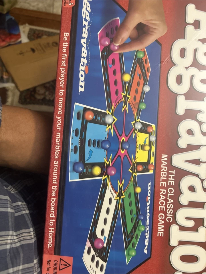 New Sealed Aggravation The Classic Marble Race Game Ages 6 & Up Family Fun - Image 4 of 4