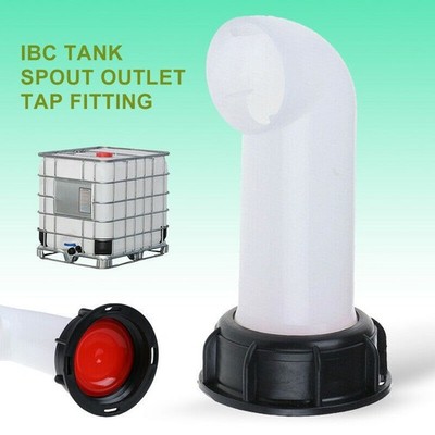  60X125MM Ibc Tank Tülle Auslass Wasserhahn Passform Wasser Öl Fuel Gieß Disel 