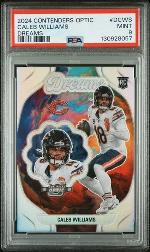2024 CONTENDERS OPTIC DREAMS #DCWS CALEB WILLIAMS ROOKIE RC PSA 9