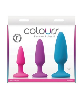 NS Novelties Colours Pleasures Trainer Kit, 3-Piece Platinum Silicone