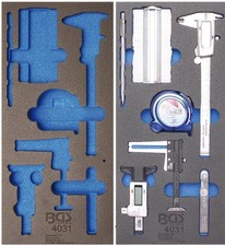 Inserto per carrello da officina: set di strumenti di misurazione, carrello...