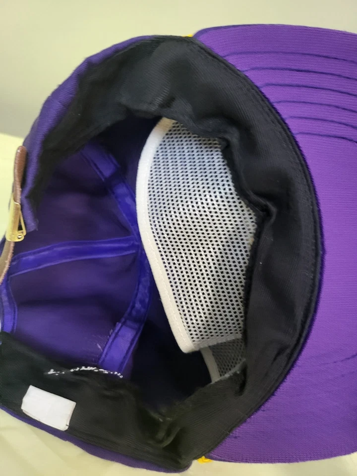 Бейсбольная кепка Branson Missouri фиолетовая золотистая кожаная отделка пряжка сделано в США - Изображение 2 из 4