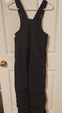 All in Motion Snow Bibs Kids Medium Black Winter Pants Fleece Lined