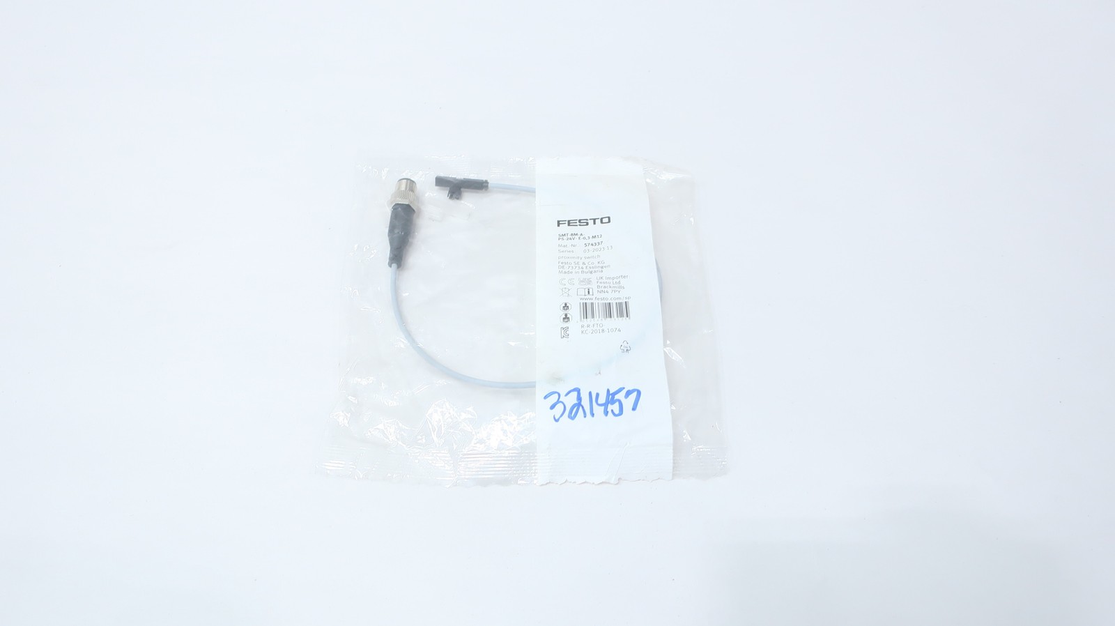 Festo SMT-8M-A-PS-24V-E-0.3-M12 574337 Proximity Switch