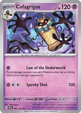 Pokemon Cofagrigus (83/260) Surging Sparks LP HOLO