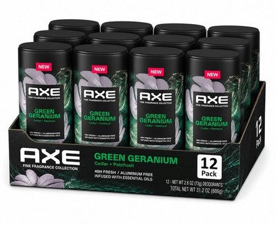 12 Pack Axe Fine Fragrance Collection Men's Deodorant Stick, 2.6 oz