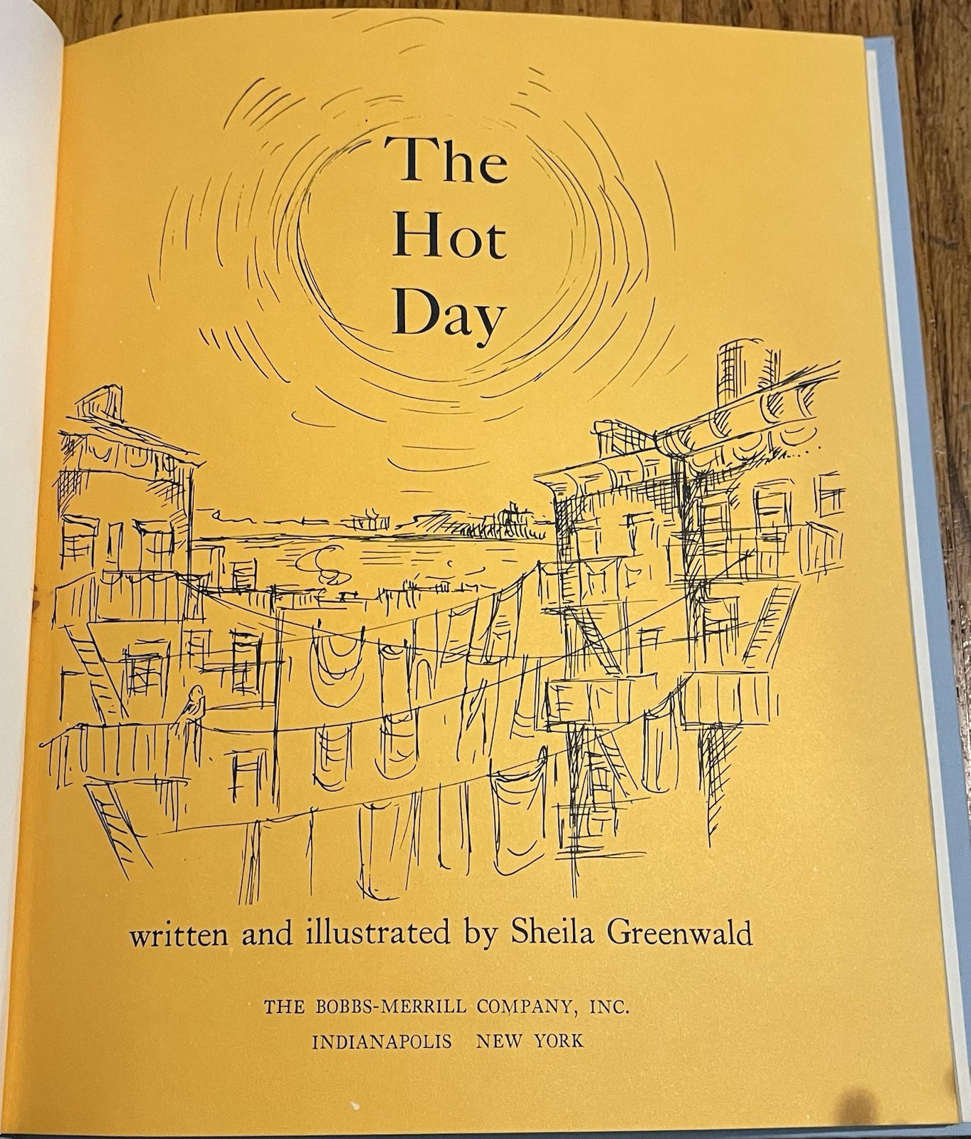 THE HOT DAY : by Sheila Greenwald : hardcover : vintage
