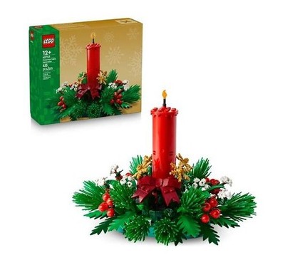 Lego Christmas Table Decoration Candle   Set# 40743   BRAND NEW  SEALED