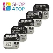 5 Maxell 381 391 SR1120SW Batteries Silver 1.55V Watch Battery New