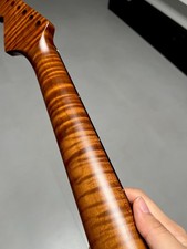 AAAA Stainless steel Rosewood 22fret Roasted Flame Maple Electric Guitar Neck