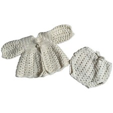 Handmade Crochet Baby Sweater Cardigan Bloome...