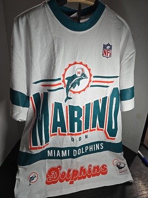Dan Marino Miami Dolphins Team Origins Tee Vintage Logo Mitchell & Ness - SIZE M