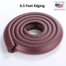 Brown - Corner Protector Foam Bumper Baby Safety Guard Strip Table Edge Desk 2M