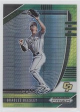 2020 Panini Prizm Draft Picks Green & Yellow Hyper Bradlee Beesley #PDP46 z5b