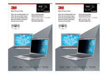 Image of 2 PACK 3M Privacy Filter for 14in Laptop Black Out Laptop Screen PF140W9B