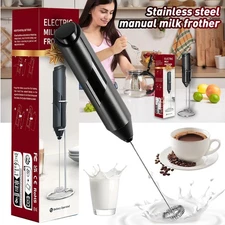 Electric Milk Frother Drink Foamer Whisk Mixer Stirrer Coffee Eggbeater Kitchen