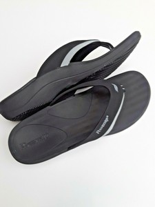 Powerstep Fusion Sandal Orthotic Flip-Flop Black/Gray Men's New Size 11 | eBay