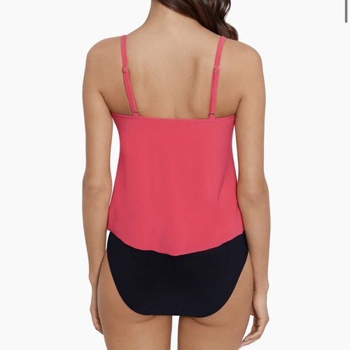 Magicsuit Women's Rita Tankini Top Coral Rose Size 10 NEW - Picture 2 of 7