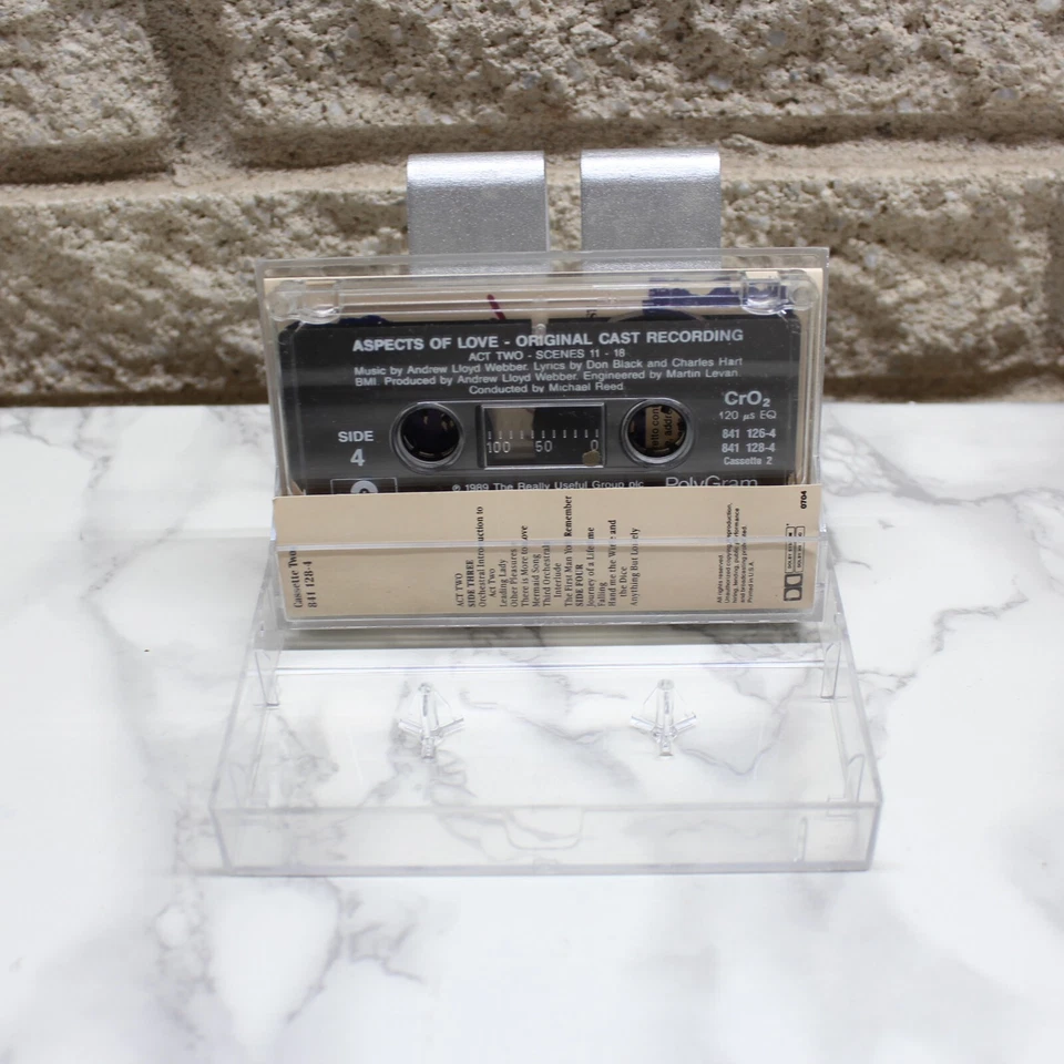 Andrew Lloyd Webber Aspects of Love London Cast Cassette Tape Side 3 & 4 Foto 3 de 3