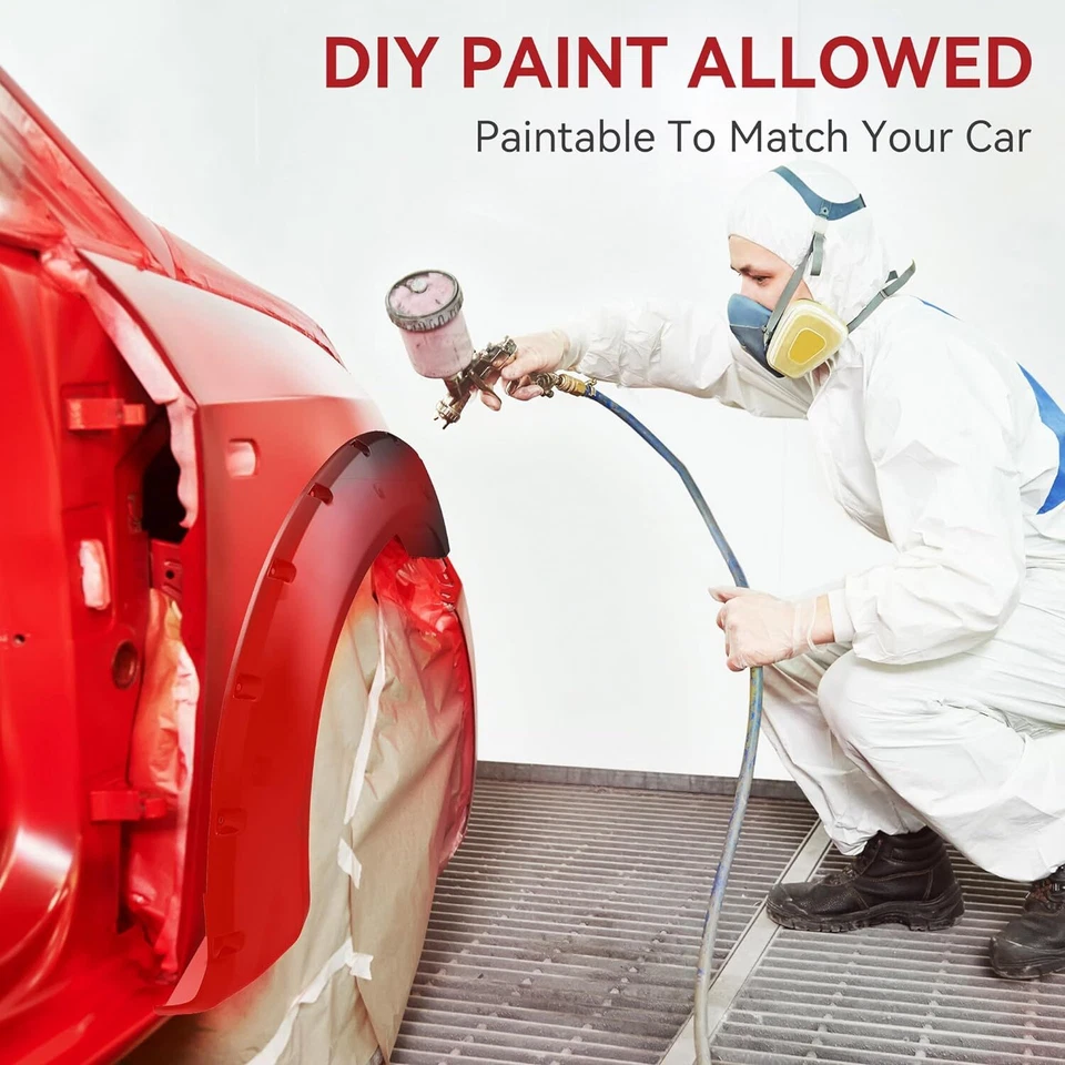 Fender Flares for 2007-2013 Toyota Tundra Pocket Rivet Style Bolt Wheel Cover - Imagem 4 de 4