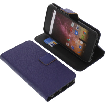 Tasche für Archos Core 50p Book-Style Schutz Hülle Handytasche Buch Blau