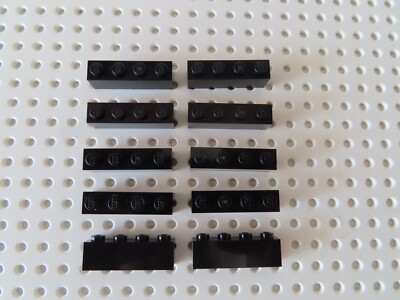 LEGO 10 x Stein Baustein Basic 3010 1x4 schwarz