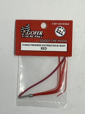Gofer Racing Decals 16002 1/24 Prewired Distributor with Boot - Red Plug Wires