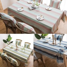 Rectangle White Jacquard Lace Tablecloth Wedding Dinner Party Table Cloth Decor