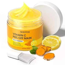 Vitamin C Peel Off Face Mask, Peel Off Mask with Turmeric, Blackhead Remover ...