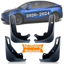 4X Splash Guard Mud Flaps Front Rear For Tesla Model Y 2020 - 2024 Wheel Fender.