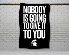 Motivational Gym Flag - Home Gym Wall Art Decor
