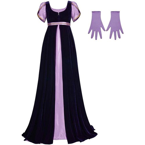 Medieval Vintage Dress Bridgerton Cosplay Costume Short Sleeve Victorian Dress - Picture 1 of 6