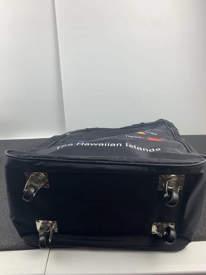 Unique Travel Bag With Map of Hawaiian Islands on wheels for easy handling - Image 4 of 4