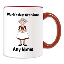 Personalisierter Geschenk Welt Oma Tortenbecher Tasse Geburtstag Weihnachten Name Text Ihr Kind