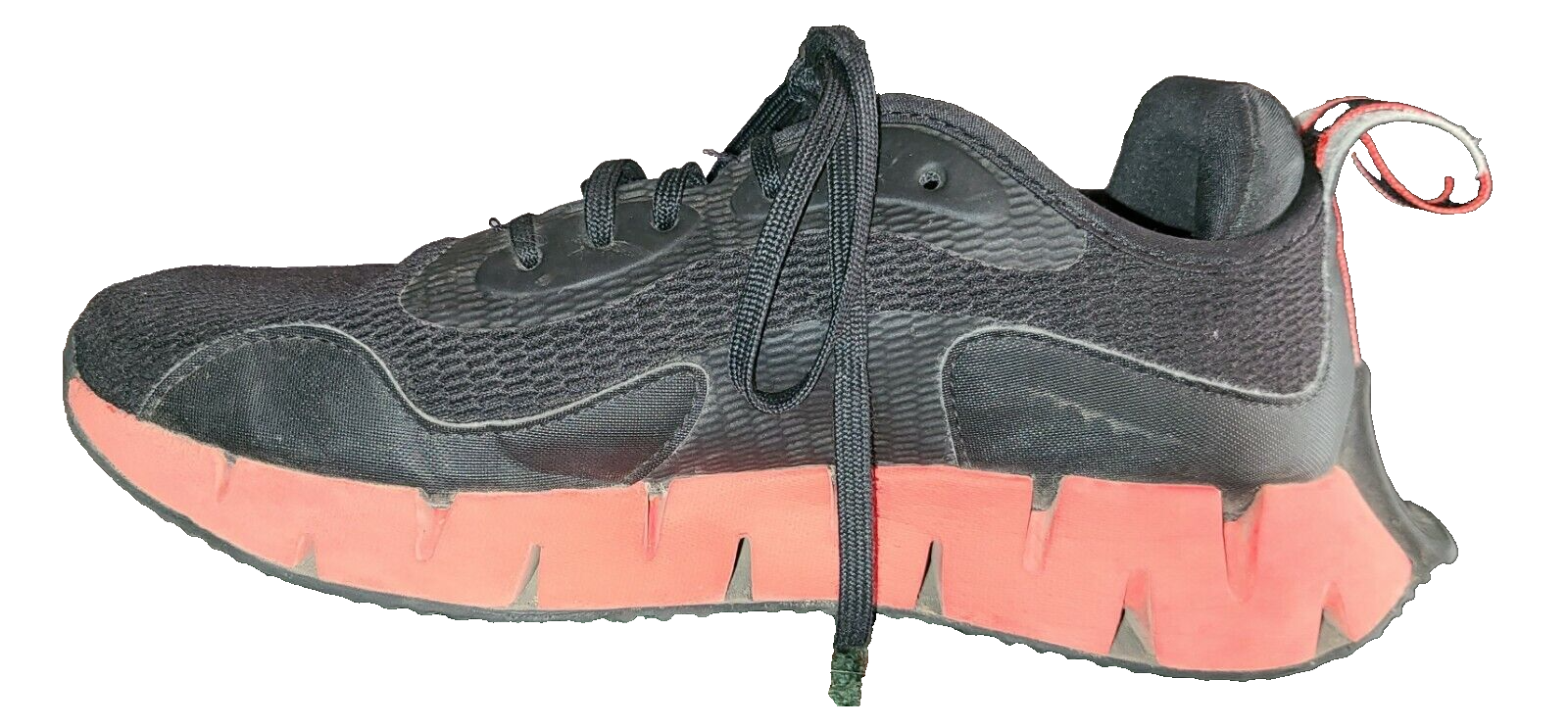 Reebok Big Kid's Sz5 Shoes Zig Dynamica Sneaker Training Black/red Gym Trainers.