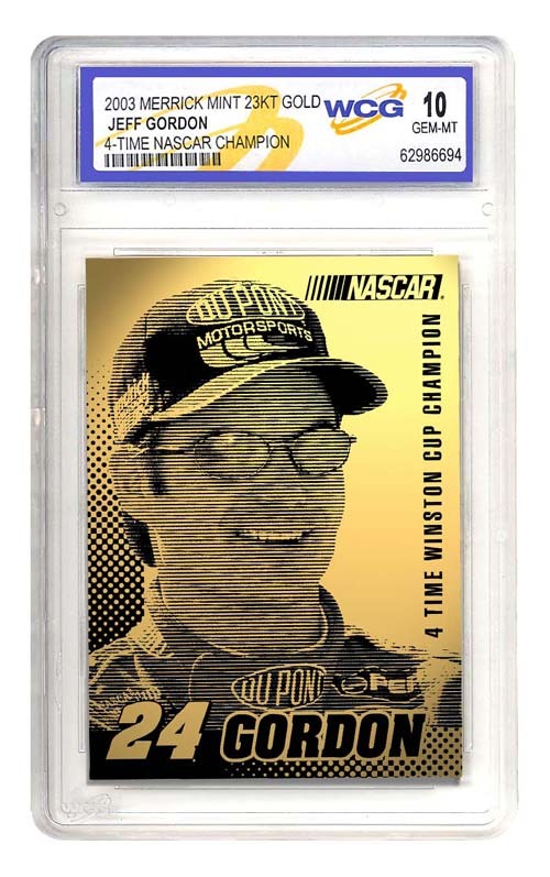 2003 JEFF GORDON 4-Time Nascar Champion 23K GOLD CARD - GEM-MINT