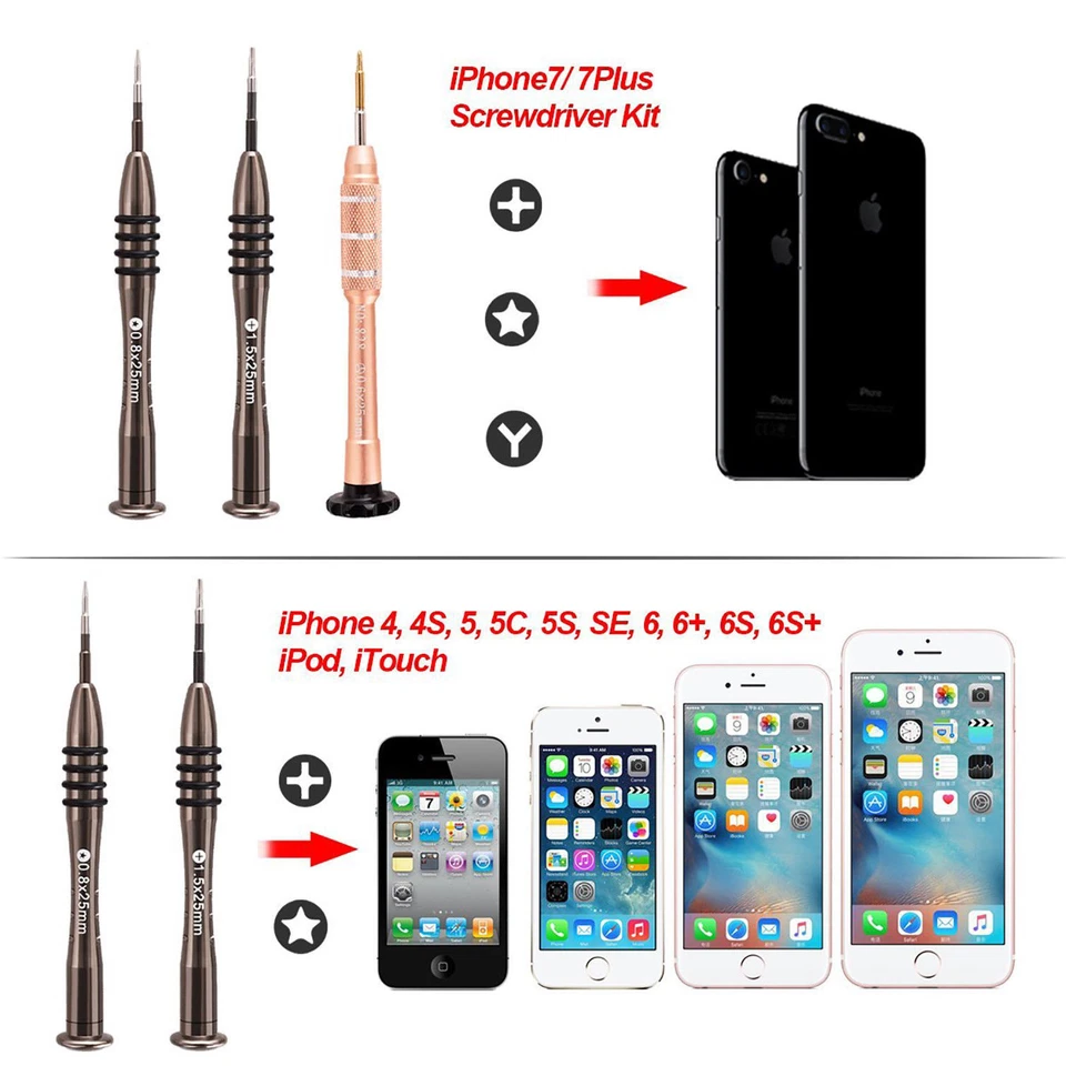 For iPhone 11 Repair Tools Kit Screwdriver Set Open Tool XS XR SE 12 13 15 16 7 - Image 4 of 4