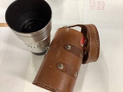 Cintagon Argus F3.5  100 mm Camera Lens And Case  Read