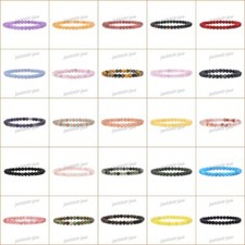 6mm Fashion round gemstone beads stretchable bracelet 6.5"