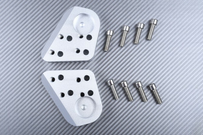 Rehausseur de guidon 30mm gris argent pour moto BMW R1150R et R1150RT