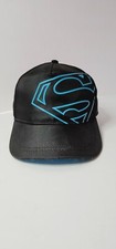 DC Comics Superman Snap Back Boys Baseball Cap Black Blue Logo New L1