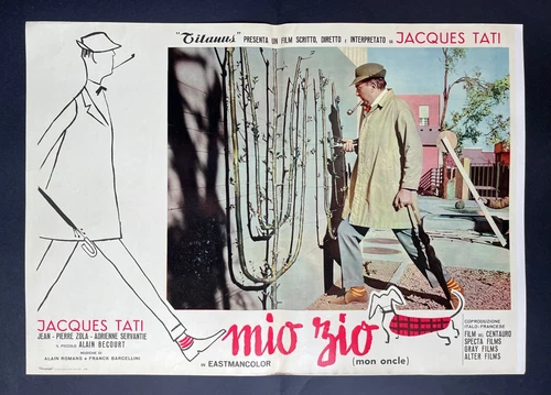 CINEMA fotobusta POSTER MIO ZIO Mon oncle ZOLA SERVANTIE Jacques Tati